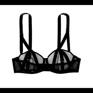 Very Sexy Victoria Secret Black Sheer Bralette 36DD